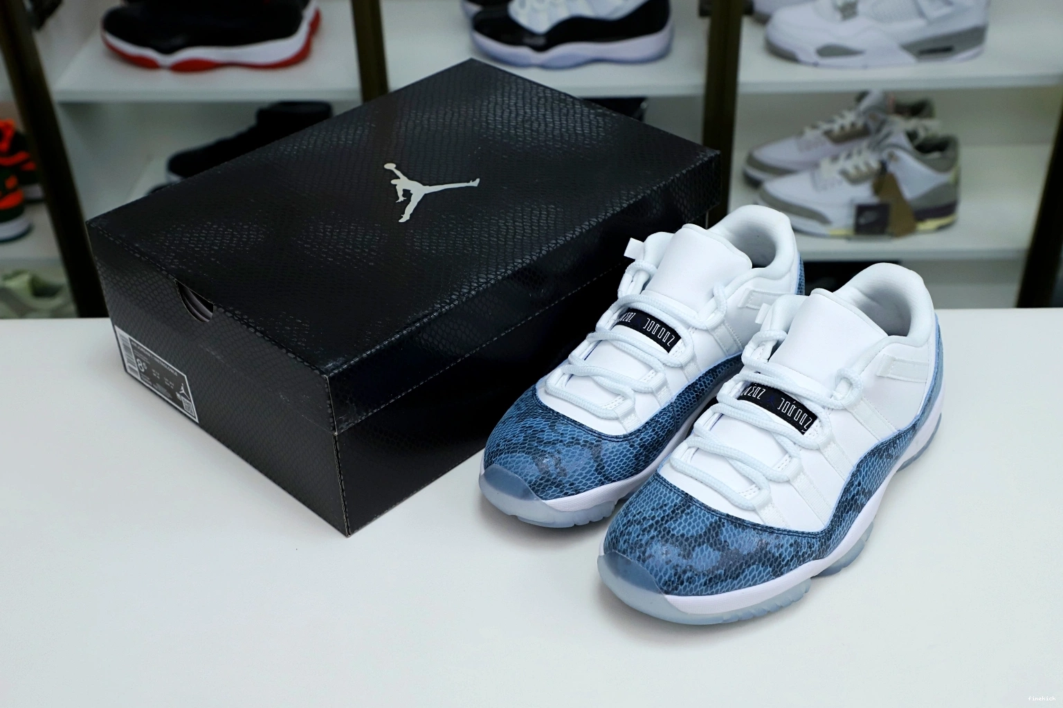 Air 11 Jordan snakeskin” Jordan “navy 0718